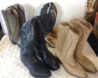 (4) PAIRS OF WESTERN COWBOY BOOTS