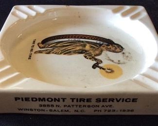 PIEDMONT TIRE SERVICE TIME TO RE-TIRE ASHTRAY