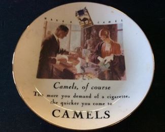 VTG. CAMEL CIGARETTES COLLECTIBLE PLATE