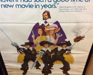 VINTAGE 3 MUSKETEERS MOVIE POSTER, LARGE COLLECTION OF MOVIE POSTERS