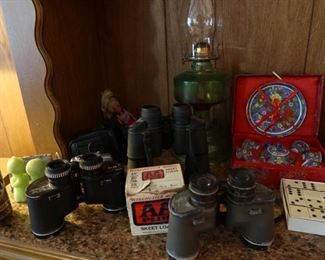 3 Pair Binnaculors- Oil Lamp