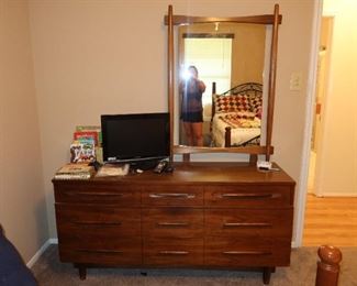 Awesome Midcentury Dresser with Mirror by Harmony House