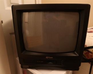 Vintage TV with VCR Player