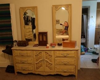 Midcentury Dresser with Mirror
