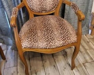 Set of 4 Beautiful Cheetah Chairs