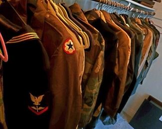Great selection and variety of military uniforms