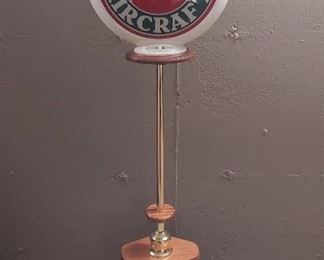 Reproduction Sinclair Aircraft fuel globe lamp