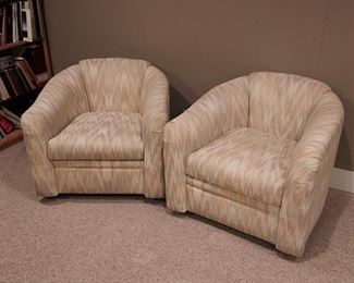 Southwest-style swivel pub chairs