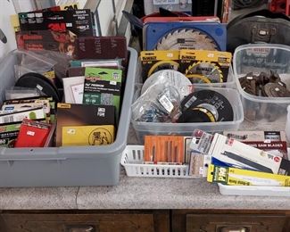 Sanding products, circular saw blades and assorted other saw blades