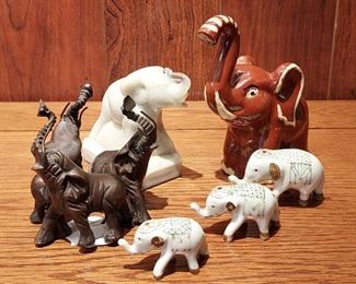 Vintage elephant figurines