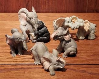 Vintage elephant figurines