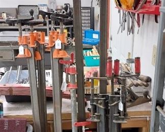 Large selection of clamps