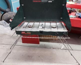 Coleman camp stove with stand