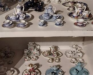 Antique play tea sets