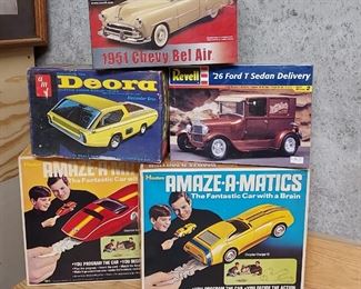 Vintage models, some factory sealed