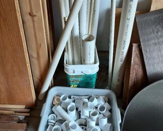 PVC pipe and fittings