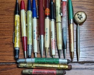 Vintage advertising mechanical pencils
