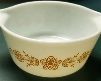 Pyrex Butterfly Gold