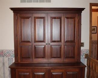 ETHAN ALLEN 2 PC TV/COMPONENT CABINET 