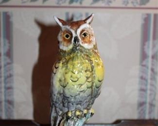 OWL PORCELAIN FIGURINE