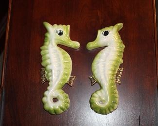 VINTAGE CERAMIC SEAHORSES