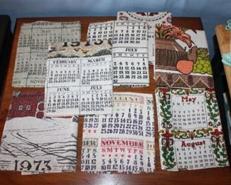 VINTAGE CALENDER TEA TOWELS