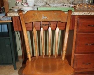 ETHAN ALLEN WOOD CHAIR