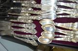 2 sets of sterling, Spanish Baroque and Meadow Rose and more sterling pieces.