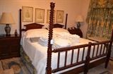 Cybill slept in this bed growing up. originally 2 twins, Davis Cabinet Cherry