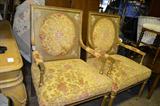 double decorative chairs