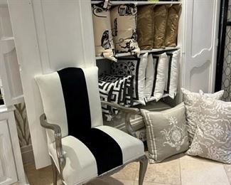 armoires, pillows, accent chairs