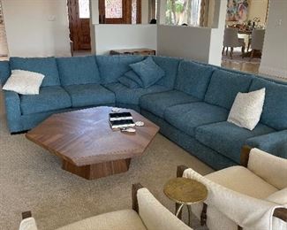 Brand New Blue Sectional Sofa