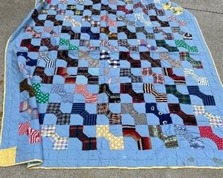 Bow tie Vintage handmade quilt