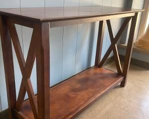 Wood side table 45 in x 17 in