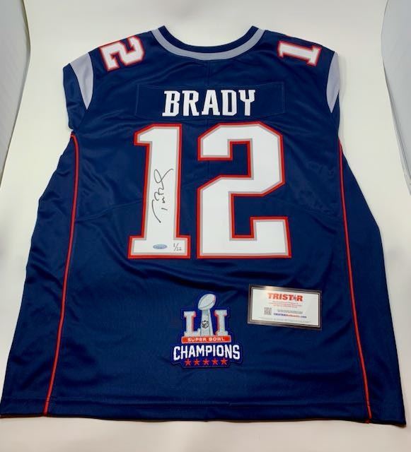 Signed Tom Brady Super Bowl LI Jersey #1 of 12 with certificate!
