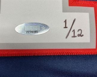 Signed Tom Brady Super Bowl LI Jersey #1 of 12 with certificate

