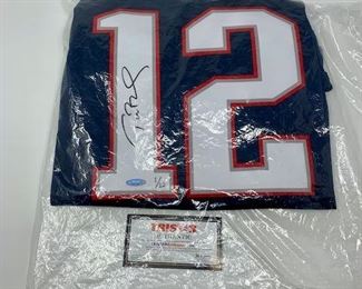 Signed Tom Brady Super Bowl LI Jersey #1 of 12 with certificate

