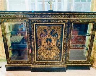 19th Century Boulle French Marquetry Inlaid Cabinet