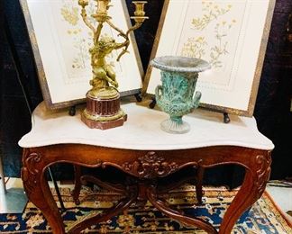 19th Century Marble Top Table 