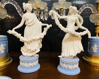 Pair Rare Wedgwood Figures
