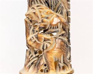 carved handled knife