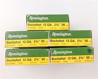 Remington Buckshot 12 gauge shotgun shells