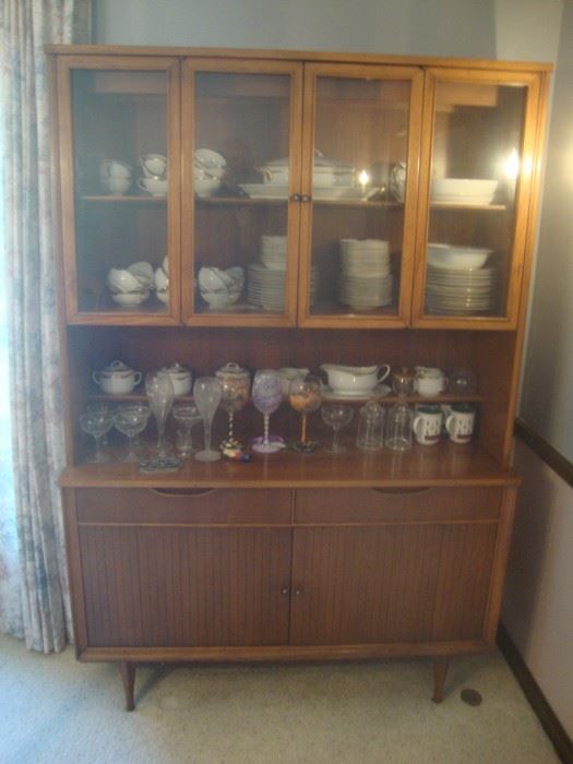 Mid Century Modern Teak China cabinet