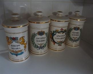 Apothecary canisters