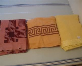 Vintage wool blankets