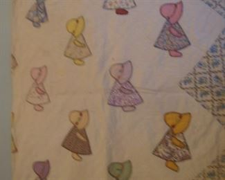 Sunbonnet Sue patchwork quilt
