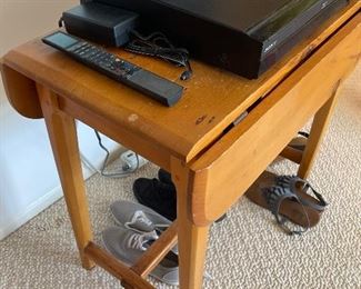 small flip top antique table 