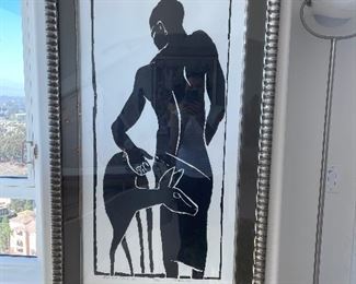 Mitchinson lithograph - Boy with deer - gorgeous! 