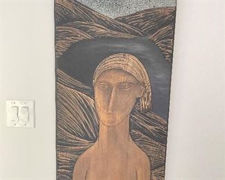 Wood carving panel 