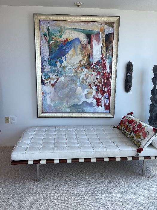 Mies Van Der Rohe Barcellona Lounge, painting TBD